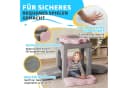 AIYAPLAY Schaumstoff Bausteine Set 12-tlg. Grau/Rosa Cordbezug Bild 5