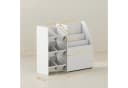 AIYAPLAY Spielzeugtruhe mit 6 herausnehmbaren Aufbewahrungsboxen, Bücherablage, rollbarer Box Bild 3