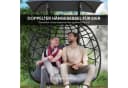 Outsunny Schaukelstuhl Polyrattan für 2 Personen mit Sonnenschutzdach Bild 4