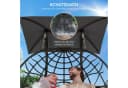 Outsunny Schaukelstuhl Polyrattan für 2 Personen mit Sonnenschutzdach Bild 5