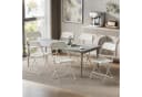 HOMCOM Klappstuhl faltbar Stahlrahmen 6er Set Esszimmer Wohnzimmer Weiß Bild 2