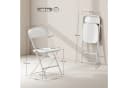 HOMCOM Klappstuhl faltbar Stahlrahmen 6er Set Esszimmer Wohnzimmer Weiß Bild 3