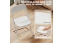HOMCOM Klappstuhl faltbar Stahlrahmen 6er Set Esszimmer Wohnzimmer Weiß Bild 5