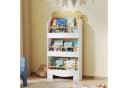 AIYAPLAY Kinderbücherregal Bärenform 3 Ablagen Weiß Bild 1