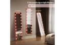 HOMCOM Standspiegel mit 21 Glühbirnen, 7 Lichtfarben, Touch-Schalter, Memory-Funktion Bild 5