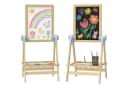 AIYAPLAY Kindertafel Höhenverstellbar Magnetische Standtafel mit Papierrolle Bild 1