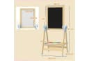AIYAPLAY Kindertafel Höhenverstellbar Magnetische Standtafel mit Papierrolle Bild 3