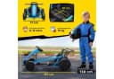 AIYAPLAY Elektro-Kinderauto mit ergonomischem Rennsitz, Sicherheitsgurt, Sanftanlaufsystem, Belastbarkeit 70 kg, Blau Bild 3