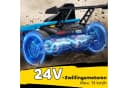 AIYAPLAY Elektro-Kinderauto mit ergonomischem Rennsitz, Sicherheitsgurt, Sanftanlaufsystem, Belastbarkeit 70 kg, Blau Bild 5