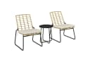 Outsunny Gartenlounge-Set 3-teilig Beige/Braun Stapelbar Bild 1