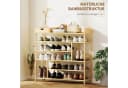 HOMCOM Schuhregal 6 Ebenen Bambus 18 Paar Schuhe Bild 5