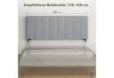 HOMCOM Kopfteil höhenverstellbar, mit Leinenoptik, für Schlafzimmer, Grau Bild 4