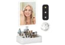 HOMCOM Schminkspiegel LED mit 2 Beleuchtungsmodi Touchschalter, Weiß Bild 1