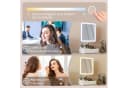 HOMCOM Schminkspiegel LED mit 2 Beleuchtungsmodi Touchschalter, Weiß Bild 4