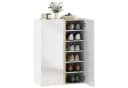 HOMCOM Schuhschrank Weiß Hochglanz Soft-Close 18 Paar Bild 1