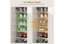 HOMCOM Schuhschrank Weiß Hochglanz Soft-Close 18 Paar Bild 5