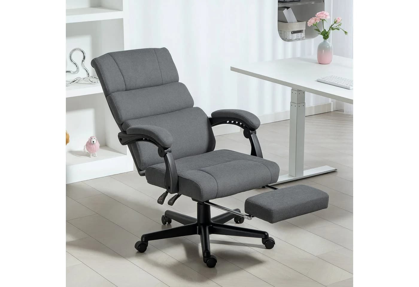 HOMCOM Bürostuhl Polyester mit 135° Neigungsfunktion - Bild 2