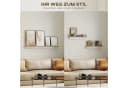 HOMCOM Wandregal 2er-Set Schweberegal für Küche, Wohnzimmer, Badezimmer, Weiß+Naturholz Bild 4