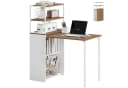 HOMCOM Schreibtisch zu Regal umwandelbar Naturholz Bild 1