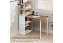 HOMCOM Schreibtisch zu Regal umwandelbar Naturholz Bild 5