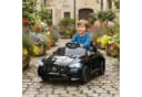 AIYAPLAY Elektro-Kinderauto Mercedes-Benz AMG GTR Schwarz/Weiß mit Fernbedienung Bild 1