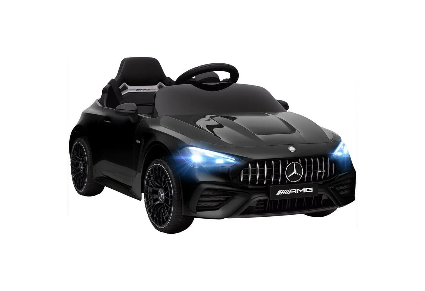 AIYAPLAY Elektro-Kinderauto Mercedes-Benz AMG GTR Schwarz/Weiß mit Fernbedienung - Bild 2