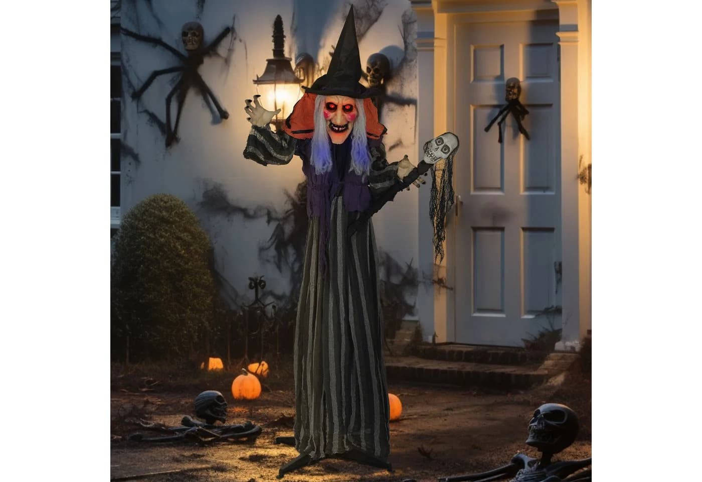 Outsunny Halloween Hexe 160 cm mit LED & Sound - Bild 2
