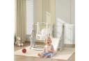 AIYAPLAY 4-in-1 Kinderrutsche mit Schaukel, Basketballkorb & Klettergerüst, Grau Bild 1