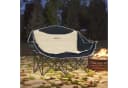 Outsunny 2-Sitzer Campingstuhl Khaki mit Getränkehalter und Tragetasche Bild 2