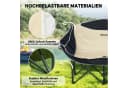 Outsunny 2-Sitzer Campingstuhl Khaki mit Getränkehalter und Tragetasche Bild 5