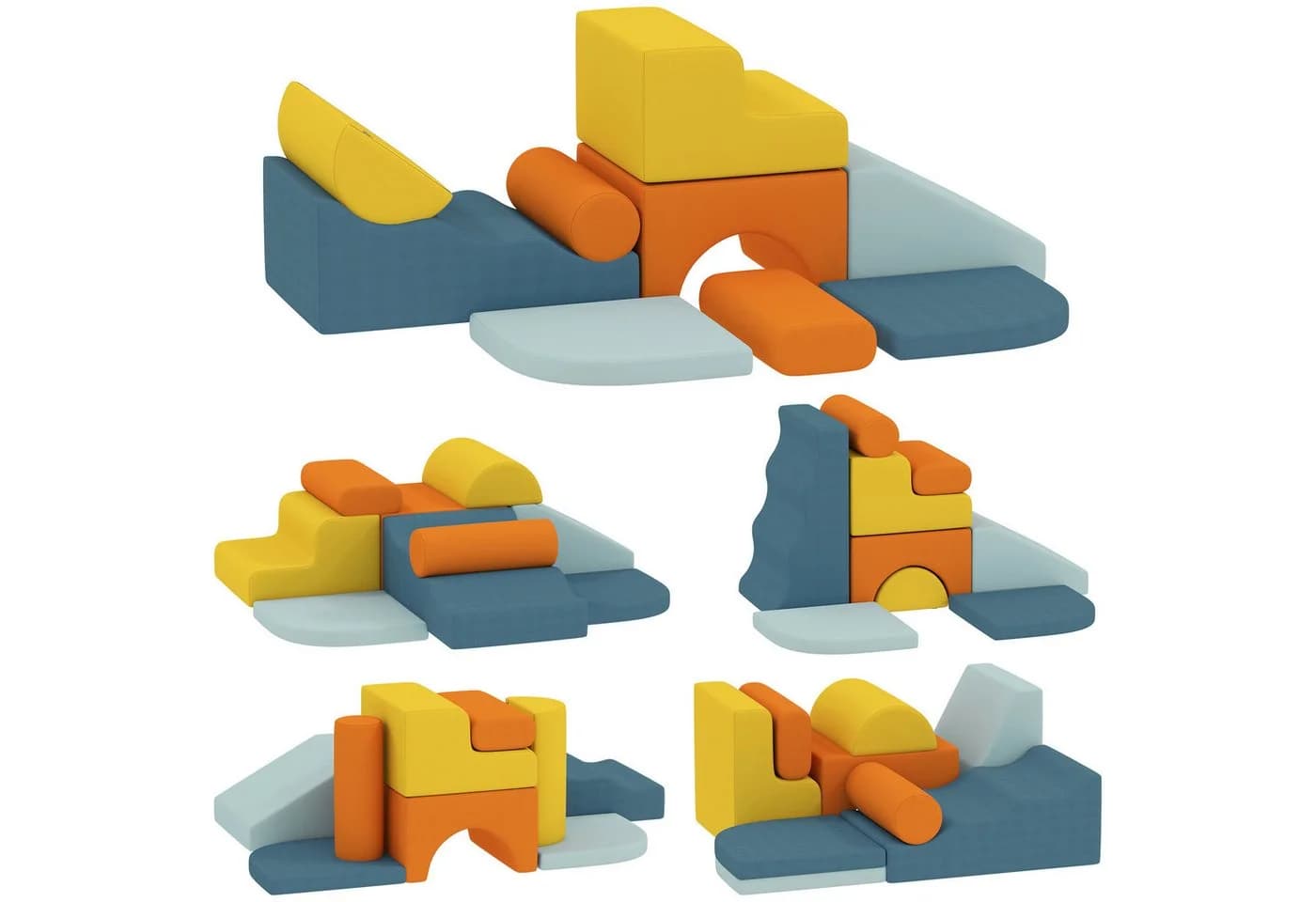 AIYAPPLAY Schaumstoff Spielbausteine Set 9-tlg. Bunt - Bild 2