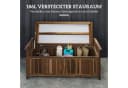 Outsunny Gartenbank mit Stauraum und Armlehnen 240kg belastbar Bild 5