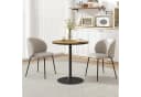 HOMCOM Runder Esstisch Eiche Holzoptik Modern Bild 1