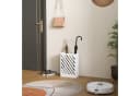 HOMCOM Schirmständer Weiß mit 4 Haken und Wasserschale Bild 2