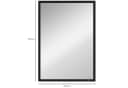 HOMCOM Wandspiegel 50 x 70 cm Rechteckig Spiegel Schwarz Bild 3