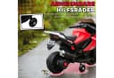 AIYAPLAY Elektro-Kindermotorrad mit USB, Stützrädern, Musik, Hupe, Scheinwerfer, Belastbarkeit 25 kg, für Kinder 1,5–3 Jahren Rot Bild 5