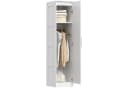 HOMCOM Kleiderschrank Weiß mit Soft-Close-Tür und Kleiderstange Bild 1