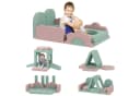AIYAPLAY Softbausteine Set 12-tlg. Rosa/Mintgrün Cordbezug Bild 1
