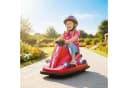 AIYAPLAY Elektro-Kinderauto mit zwei Motoren für 360° Drehung, Belastbarkeit 30 kg, Musikfunktion, Rot Bild 2