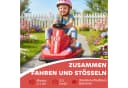 AIYAPLAY Elektro-Kinderauto mit zwei Motoren für 360° Drehung, Belastbarkeit 30 kg, Musikfunktion, Rot Bild 4