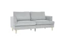 HOMCOM 3-Sitzer Sofa Hellgrau Cordstoff mit abnehmbarem Bezug Bild 1