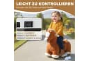AIYAPLAY Reittier Kinder Elektroauto 6V mit Musik und Fußpedal Braun Bild 5