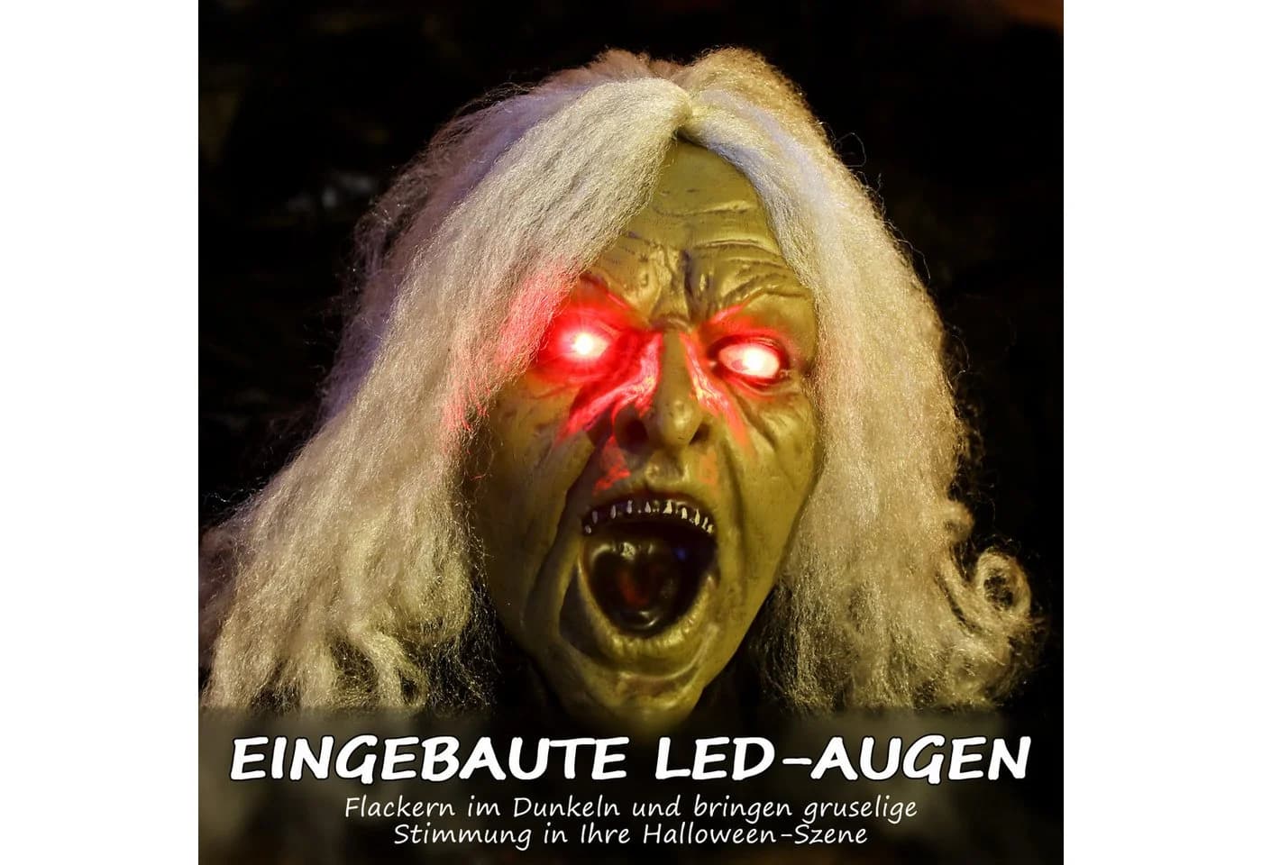 Outsunny Halloween Dekofigur Zombie-Alte animiert LED Sound wasserdicht - Bild 5