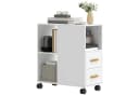 HOMCOM Druckerständer Druckertisch Aktenschrank Set 1-St. Druckerwagen Mit Rollen und verstellbarem Regalboden Bild 1