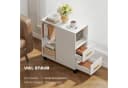 HOMCOM Druckerständer Druckertisch Aktenschrank Set 1-St. Druckerwagen Mit Rollen und verstellbarem Regalboden Bild 5