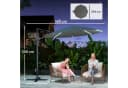 Outsunny Sonnenschirm mit Solar LED, Kurbel, Ständer, UV50+, 360° drehbar, 300x300 cm, Alu Ampelschirm, höhenverstellbar Marktschirm, Sonnenschutz für Garten, Balkon, Dunkelgrau Bild 3