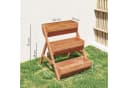 Outsunny Hochbeet 3-stufig Braun Tannenholz Bild 3
