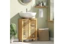 HOMCOM Waschbeckenunterschrank verstellbare Regale Bambus Bild 2