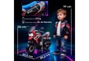 AIYAPLAY Elektro-Kindermotorrad Aufsitz-Fahrzeug, Stützräder, Lichter, Musik, Belastbarkeit 30 kg, Rot Bild 3