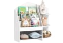 AIYAPLAY Kinderregal mit 7 Regalen, Bücherregal aus Holz, Weiß Bild 1